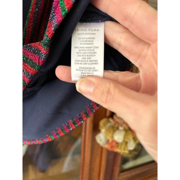 Trina Turk Sophie Top- shimmery multicolor size small NWT - Picture 6 of 8